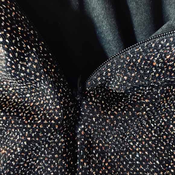 VINCE CAMUTO Jumpsuit Romper Pants Black Sparkle - Picture 13 of 14